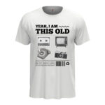мъжка тениска с надпис i am this old щампа за милениали
