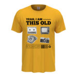 мъжка тениска с надпис i am this old щампа за милениали