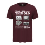 мъжка тениска с надпис i am this old щампа за милениали