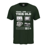 мъжка тениска с надпис i am this old щампа за милениали