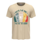 мъжка тениска с щампа 90s music matters