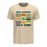 мъжка тениска с щампа old school vibe