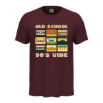 мъжка тениска с щампа old school vibe