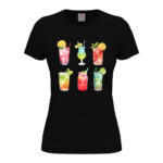 дамска тениска с картинка summer cocktails дамски тениски от inamood