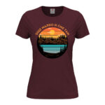 дамска тениска с надпис още малко и сме там от колекцията планинарски тениски