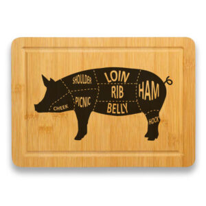 гравирана дъска за рязане pork