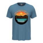 мъжка тениска с надпис още малко и сме там от колекцията планинарски тениски