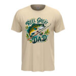 мъжка тениска за баща рибар с щампа reel great dad от онлайн магазин inamood