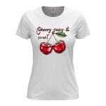 дамска тениска cherry от онлайн магазин за тениски с щампи inamood