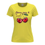 дамска тениска cherry от онлайн магазин за тениски с щампи inamood