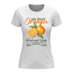 дамска тениска с щампа oranges от онлайн магазин за тениски inamood