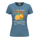 дамска тениска с щампа oranges от онлайн магазин за тениски inamood