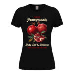 дамска тениска с щампа pomegranate от онлайн магазин за тениски inamood