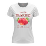 дамска тениска strawberries от онлайн магазин за тениски с щампи inamood