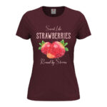 дамска тениска strawberries от онлайн магазин за тениски с щампи inamood