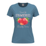 дамска тениска strawberries от онлайн магазин за тениски с щампи inamood