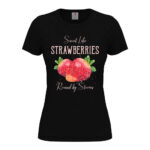 дамска тениска strawberries от онлайн магазин за тениски с щампи inamood