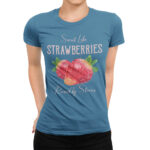 дамска тениска strawberries от онлайн магазин за тениски с щампи inamood