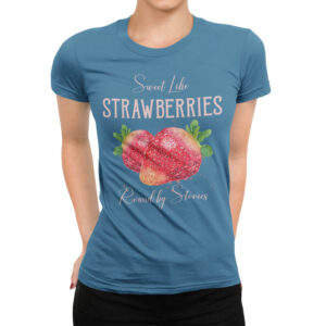 дамска тениска strawberries от онлайн магазин за тениски с щампи inamood