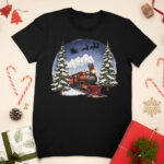 коледна тениска коледен влак