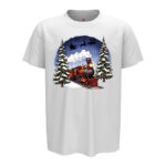 коледна тениска коледен влак