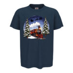 коледна тениска коледен влак