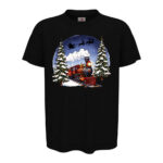 коледна тениска коледен влак