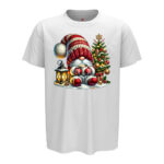 коледна тениска коледно червено гномче