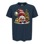 коледна тениска коледно червено гномче