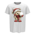 коледна тениска коледно мече