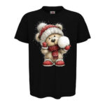 коледна тениска коледно мече