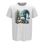 коледна тениска коледно синьо гномче