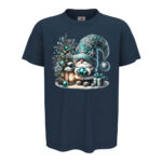 коледна тениска коледно синьо гномче