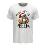 мъжка коледна тениска ho ho hold my beer