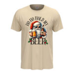 мъжка коледна тениска ho ho hold my beer