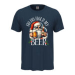 мъжка коледна тениска ho ho hold my beer