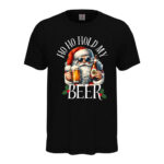 мъжка коледна тениска ho ho hold my beer
