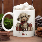 детска коледна чаша с име