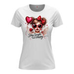 дамска тениска за свети валентин stay single and happy